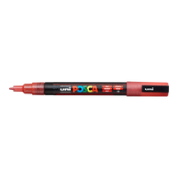 Posca popisovač PC-3ML, 0,9 1,3 mm, trblietavá – červená (L15