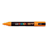 Posca popisovač PC-5M, 1,8 - 2,5 mm, jasne žltá (3)