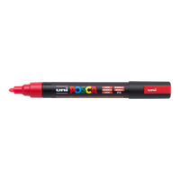 Posca akrylový popisovač PC-5M, 1,8 - 2,5 mm, fluo červená (F15)