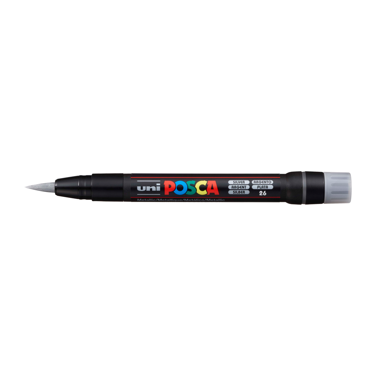 Posca popisovač PCF-350, 8 mm – strieborná (26