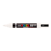 Posca akrylový popisovač PC-5BR, 1 - 4 mm, biela
