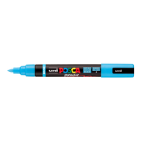 Posca popisovač PC-5BR, 1 - 4 mm, svetlomodrá (8)