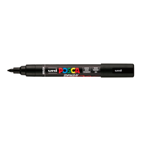 Posca popisovač PC-5BR, 1 - 4 mm, čierna
