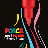 Posca popisovač PC-5BR, 1 - 4 mm, fialová (12)