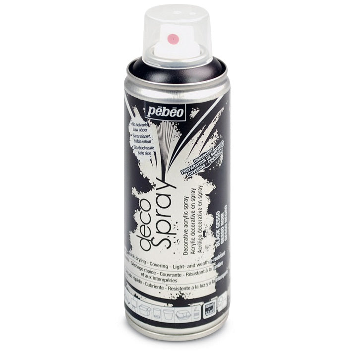 Podkladový šeps PEBEO v spreji 200 ml – čierna Gesso