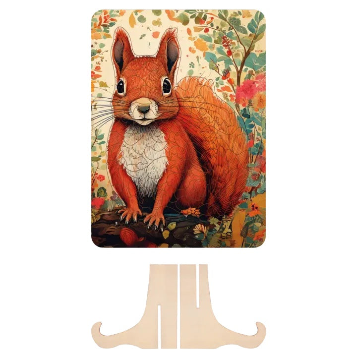 Drevené puzzle Veverička 130ks MOXY