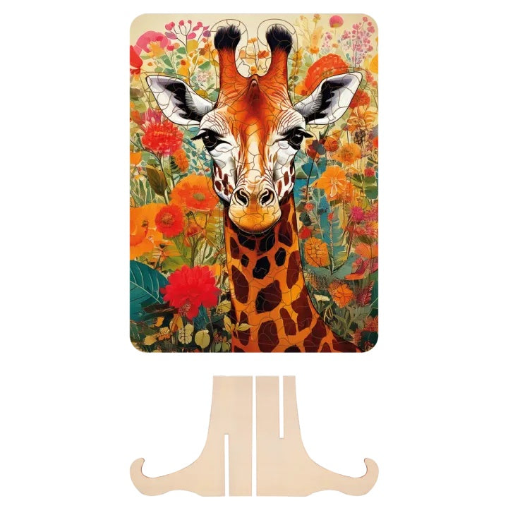 Drevené puzzle Žirafa 130 ks