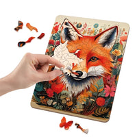 Drevené puzzle Fox - 130 ks jedinečných tvarov od MOXY