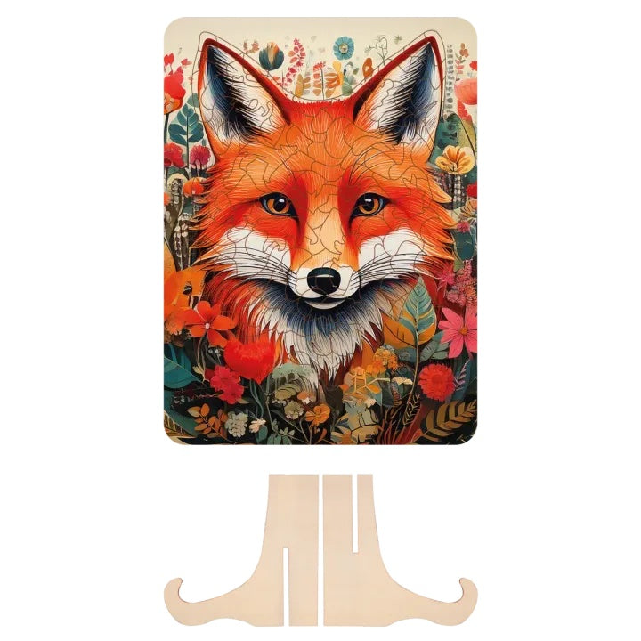 Drevené puzzle Fox - 130 ks jedinečných tvarov od MOXY