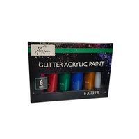 Akrylové farby sada Nassau 6x75ml GLITTER