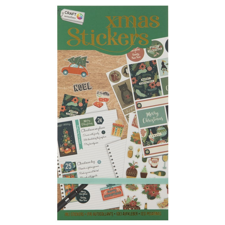 Kniha vianočných samolepiek