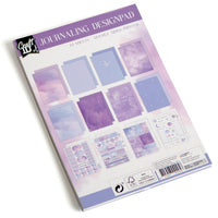 Blok papierov na scrapbooking A5 24 listov fialové