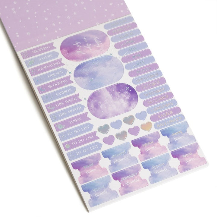 Blok papierov na scrapbooking A5 24 listov fialové