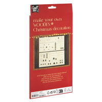 Drevená vianočná dekorácia Dom