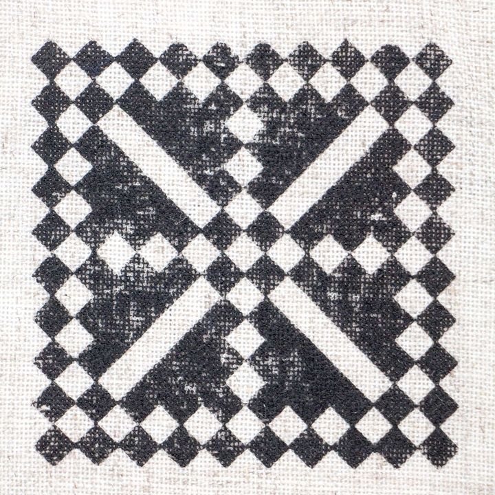 Drevená pečiatka ROSA TALENT č. 2 Geometry 7.5x7.5 cm