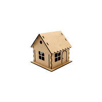 Dekoračný základ ROSA TALENT Domček 3D MDF 12.5x12.5x12.5 cm