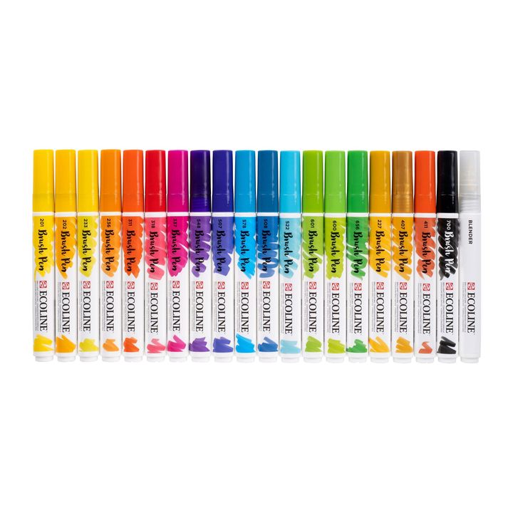 Akvarelové perá Ecoline Brush Pen