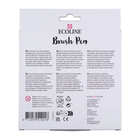 Akvarelové perá Ecoline Brush Pen základné odtiene 10 ks