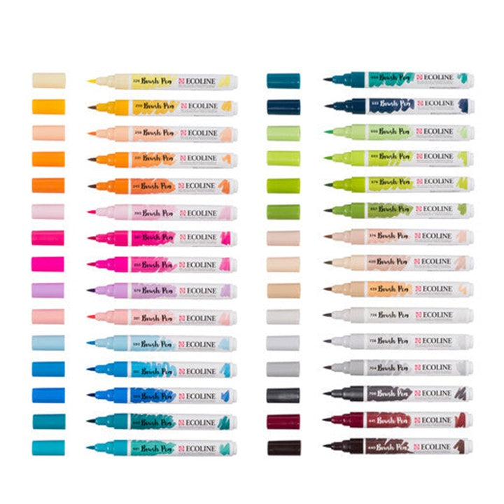 Akvarelové perá Ecoline Brush Pen 30 ks