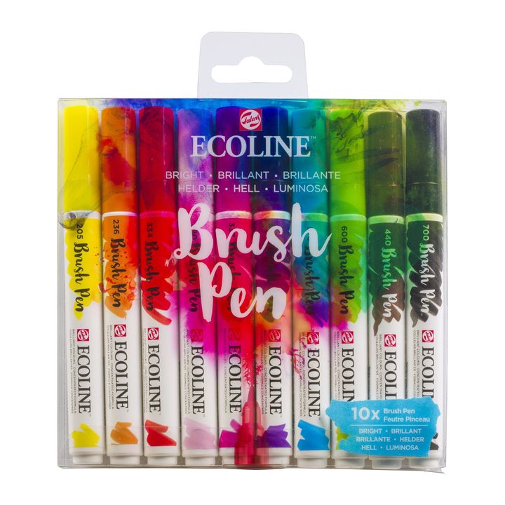 Akvarelové perá Ecoline Brush Pen Bright