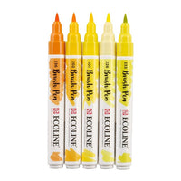 Akvarelové perá Ecoline Brush Pen Yellow