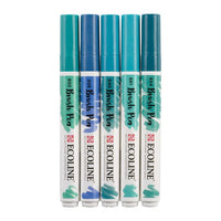 Akvarelové perá Ecoline Brush Pen Green Blue