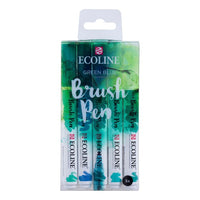 Akvarelové perá Ecoline Brush Pen Green Blue