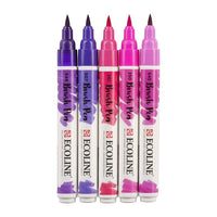 Akvarelové perá Ecoline Brush Pen Violet