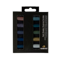 Suché pastely Rembrandt 10 ks – tmavá Shades
