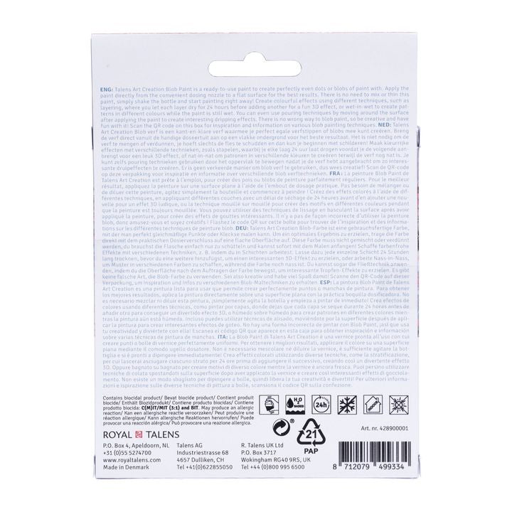 Kreatívna sada Art Creation Blob Paint ružové 3 x 80 ml