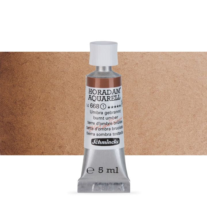 Schmincke Horadam akvarelové farby v tube 5 ml – 668 pálená umbra