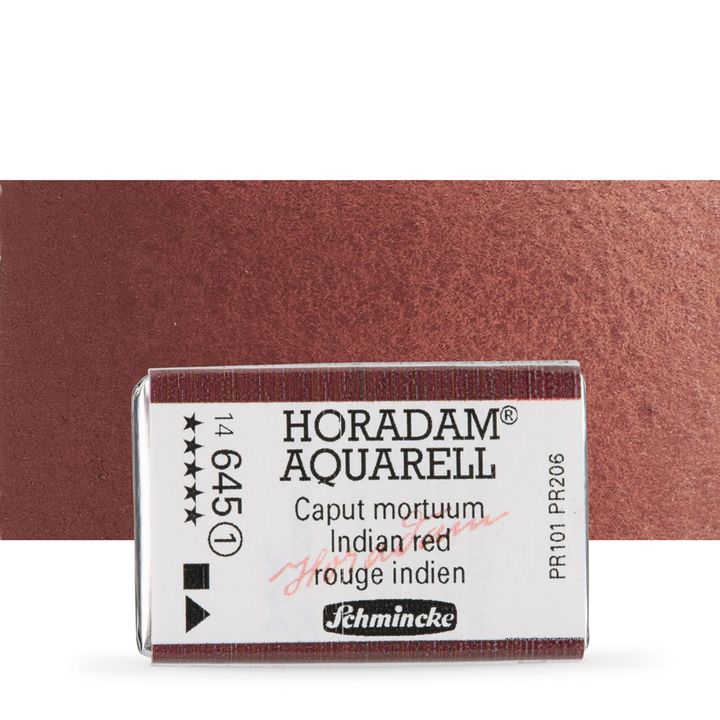 Schmincke Horadam akvarelové farby v celej panvičke – 645 Indian red