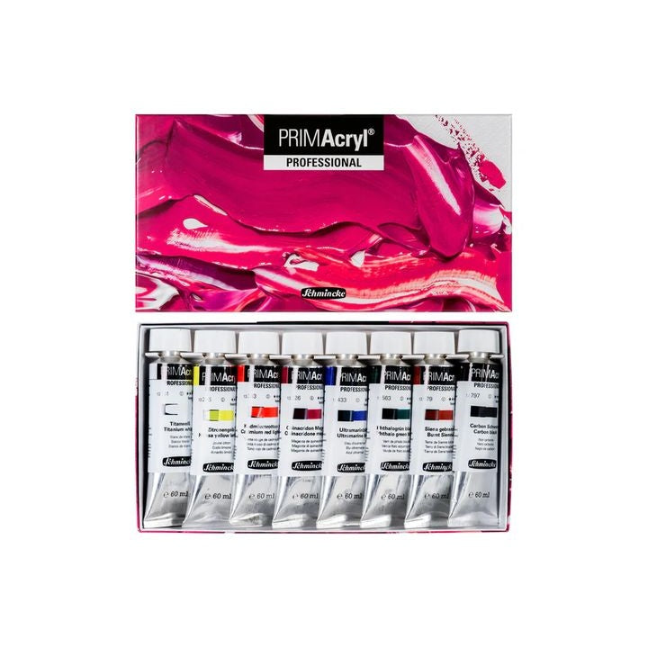 Akrylové farby Schmincke PRIMAcryl professional 8 x 60 ml