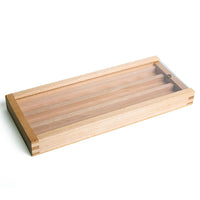 Drevená krabička UMTON na akvarelové farby - plexisklo 27.5x11.5x2.7 cm