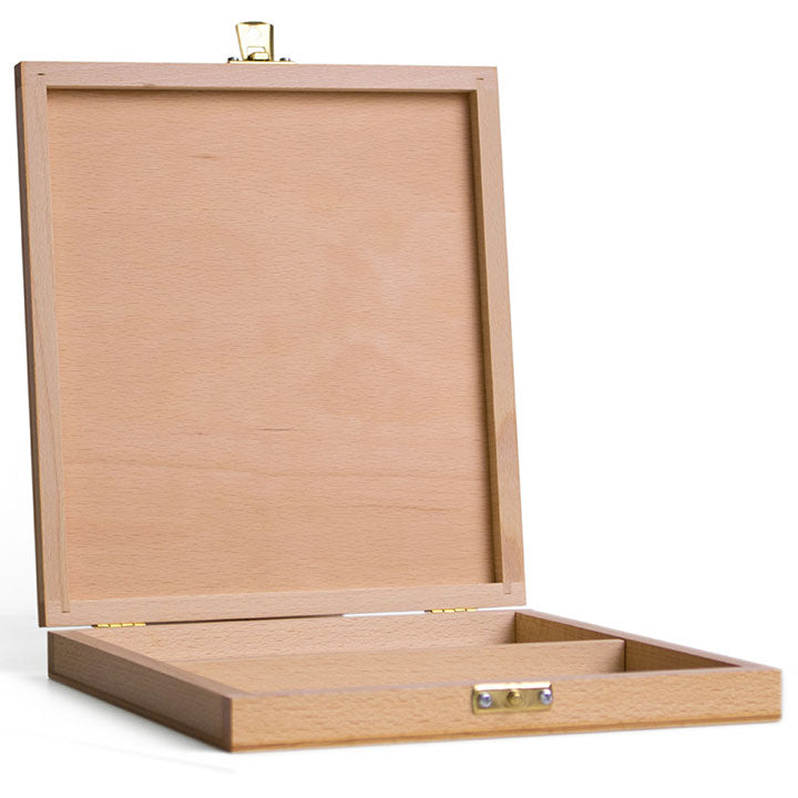 Drevená krabička UMTON na umelecké potreby 20.5x22.5x3 cm