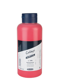 Akrylové farby Schmincke College Acrylic 750 ml – 310 Permanentná červená