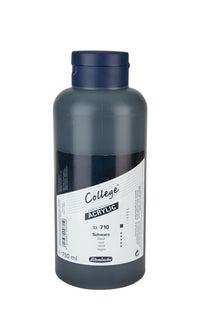 Akrylové farby Schmincke College Acrylic 750 ml – 710 Čierna