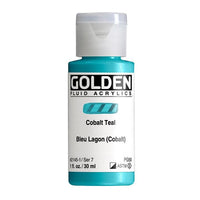 Akrylová farba GOLDEN Fluid 118 ml – 2145 kobaltová modrozelená