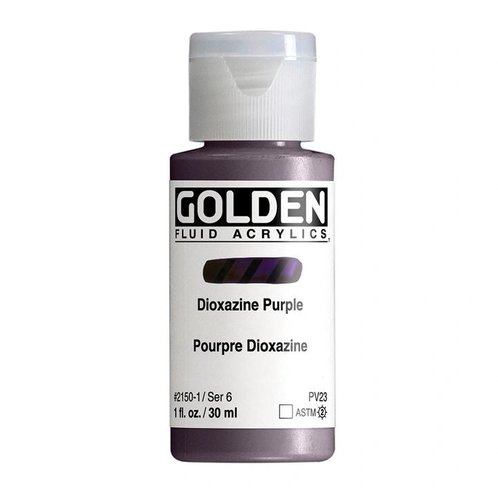 Akrylová farba GOLDEN Fluid 118 ml – 2150 dioxazin fialová