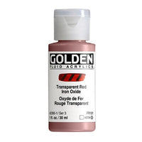 GOLDEN Fluid Acrylfarbe 118 ml – 2385 transparentes Eisenoxid rot