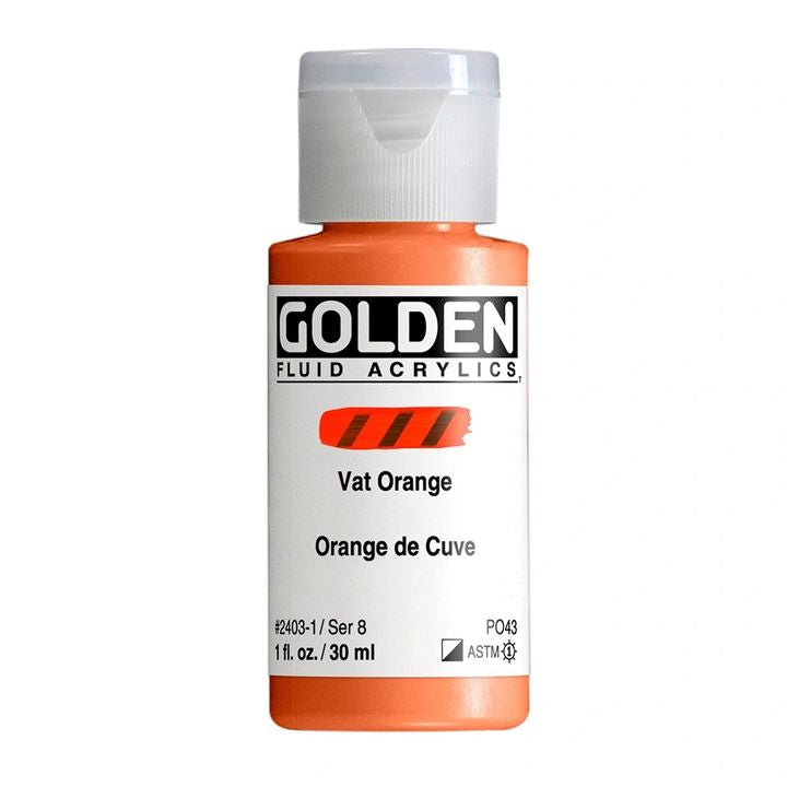 GOLDEN Fluid Acrylfarbe 118 ml – 2403 vat Orange