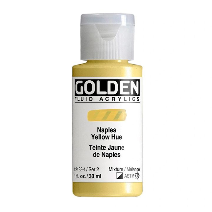 GOLDEN Fluid Acrylfarbe 118 ml – 2438 Neapelgelb Farbton