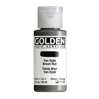 GOLDEN Fluid Acrylfarbe 118 ml – 2442 Van Dyke Braun Farbton