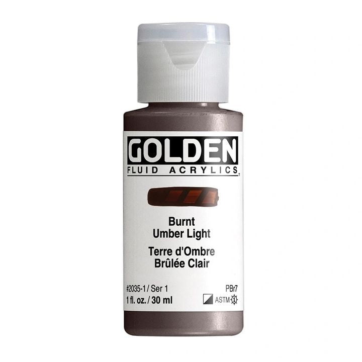 Akrylová farba GOLDEN Fluid 30 ml – 2035 umbra svetlá