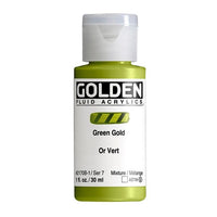 Akrylová farba GOLDEN Fluid 30 ml – 2170 zeleno zlatá