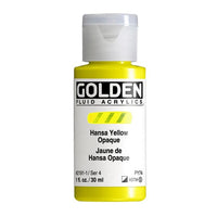 Akrylová farba GOLDEN Fluid 30 ml – 2191 hansa žltá nepriehľadná