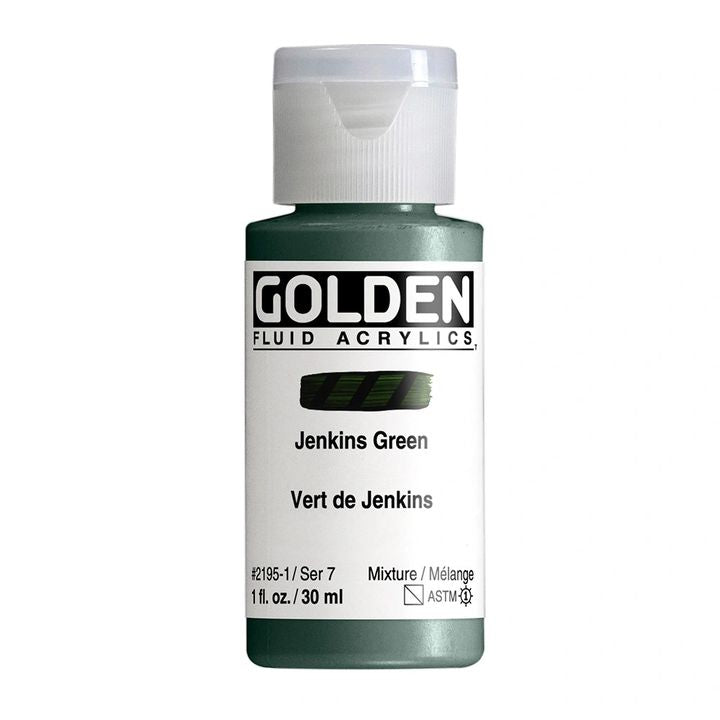 Akrylová farba GOLDEN Fluid 30 ml – 2195 jenkins zelená