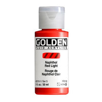 Akrylová farba GOLDEN Fluid 30 ml – 2210 naftol svetločervená
