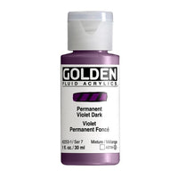 GOLDEN Fluid Acrylfarbe 30 ml – 2253 permanent Dunkelviolett