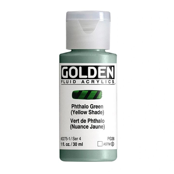 GOLDEN Fluid Acrylfarbe 30 ml – 2275 violettgrün (gelber Farbton)